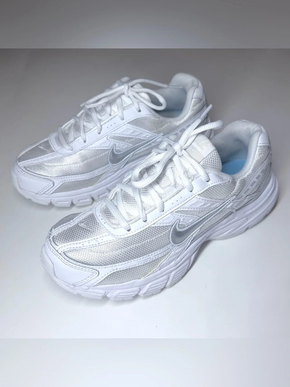 Nike Women's Initiator Athletic Shoes 'Tripe White' Size- 9
